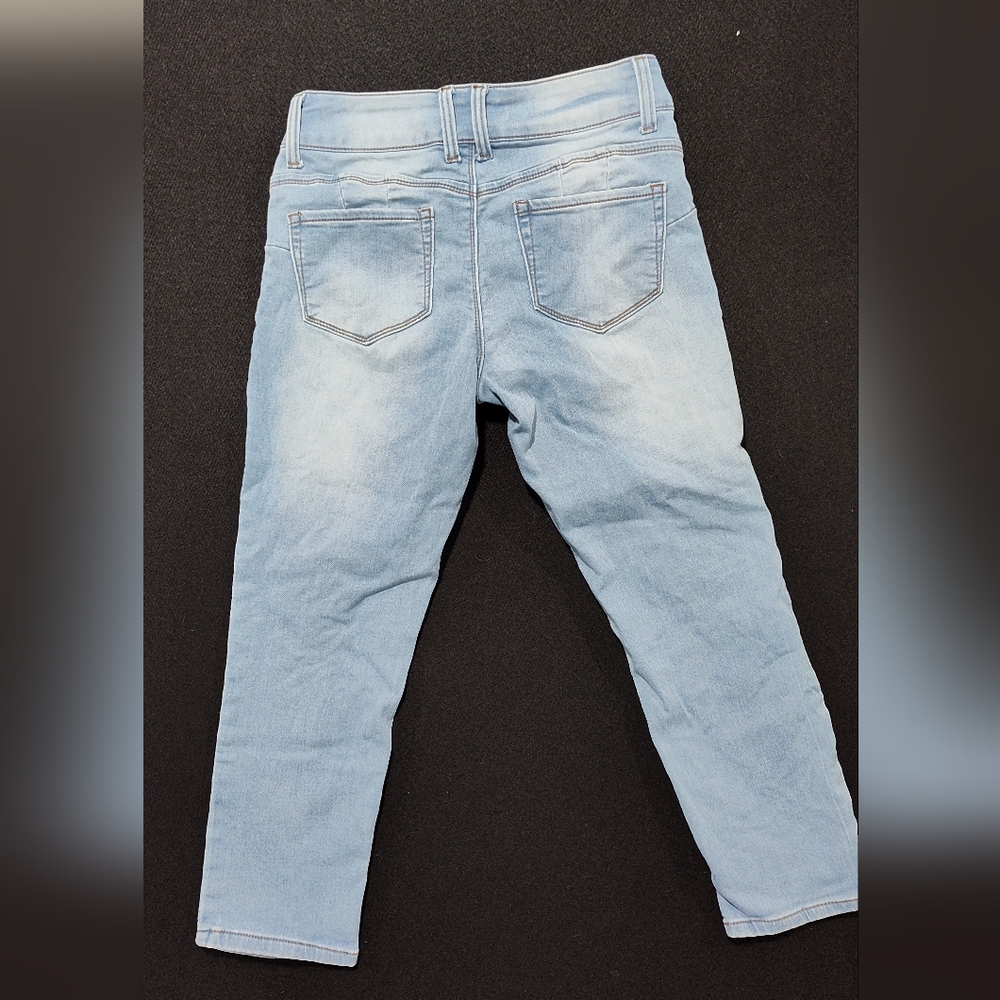 Sandpiper Petite Women's Distressed Straight  Blue Jeans Size 6p - Picture 5 of 9